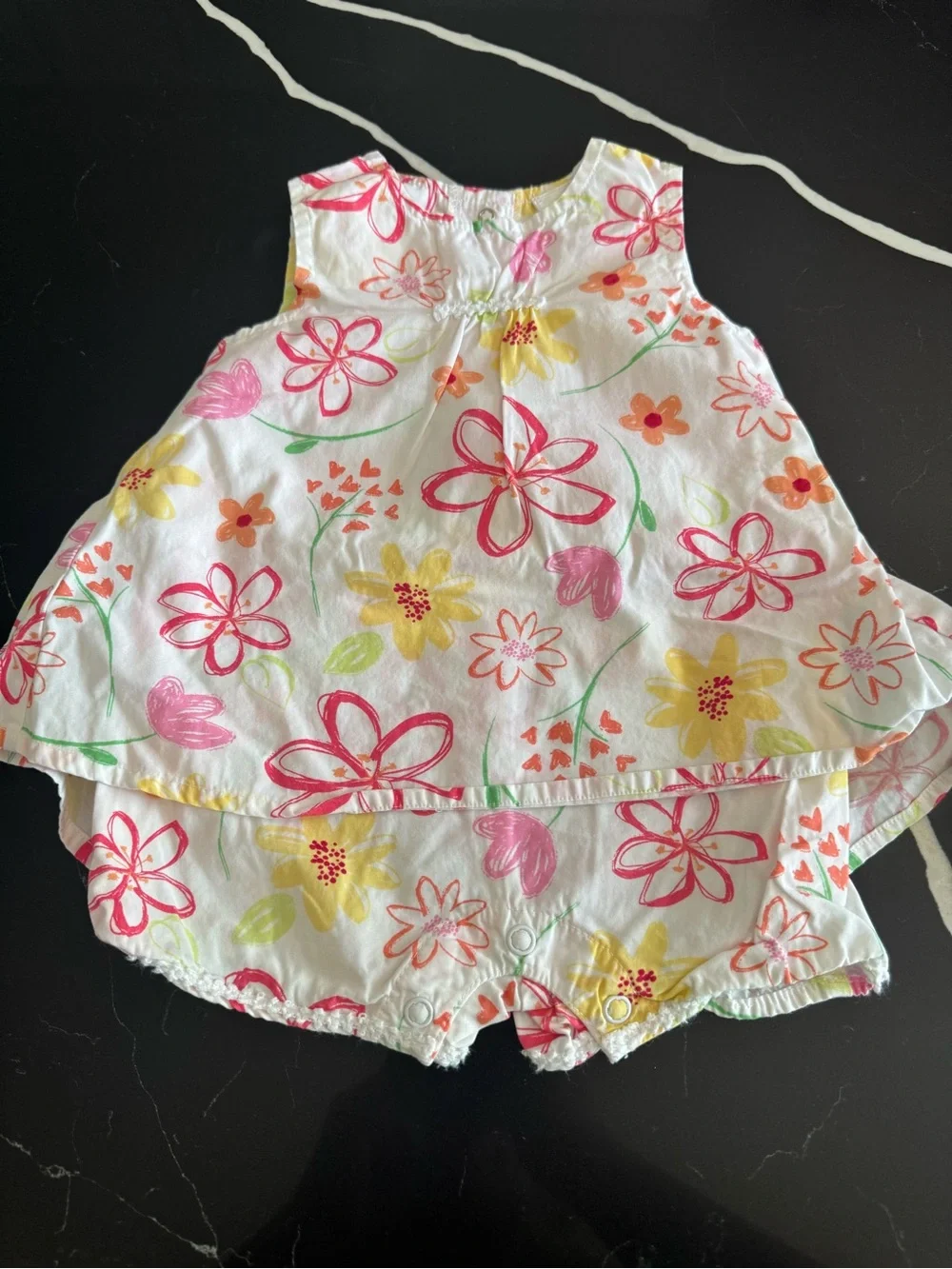 Carter's Girls Floral Tank & Pastel Plaid Romper Sets- vintage‎ y2k